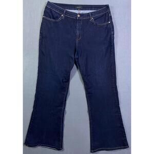 James Jeans Icon Relaxed Wide Leg Womens Flare Super Stretch Plus 18 Made in USA